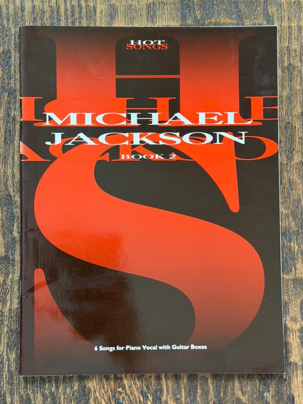 Michael Jackson Hot Songs Book 2 UK Sheet Music Piano Vocal Guitar PVG 1990s
